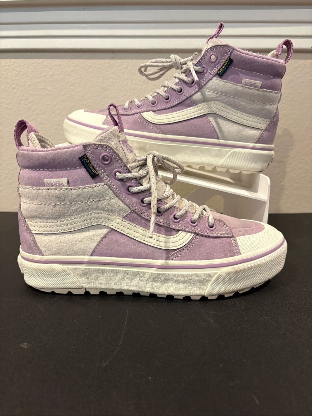 Vans MTE Sk8 Hi Primaloft HydroGuard Purple White Snow Shoe Women’s Size 7.5